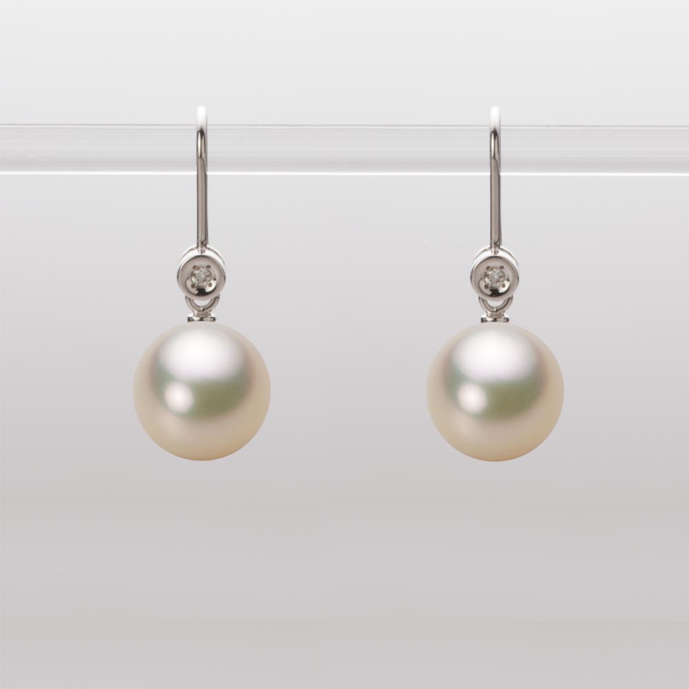 9.0mmアコヤ真珠ピアス（シャンパンゴールド）