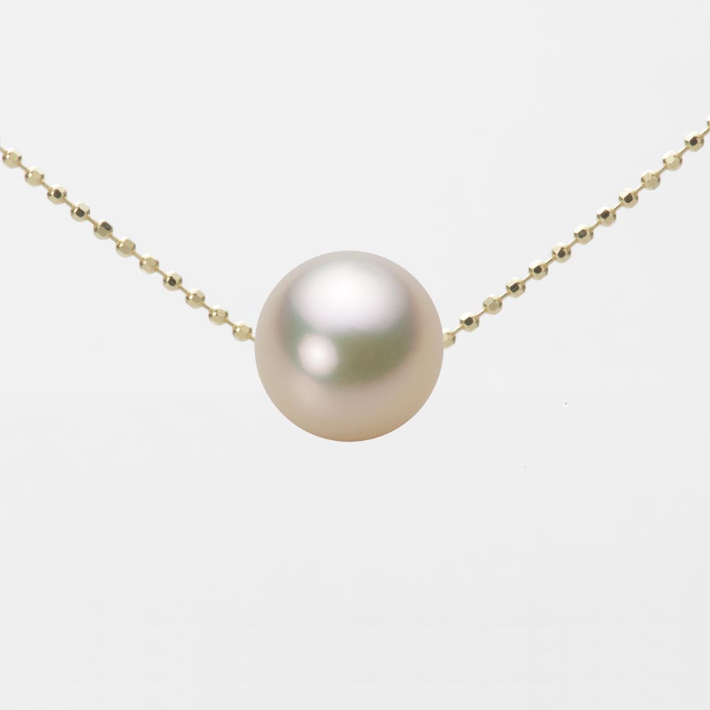 9.0mmアコヤ真珠ペンダント （シャンパンゴールド）