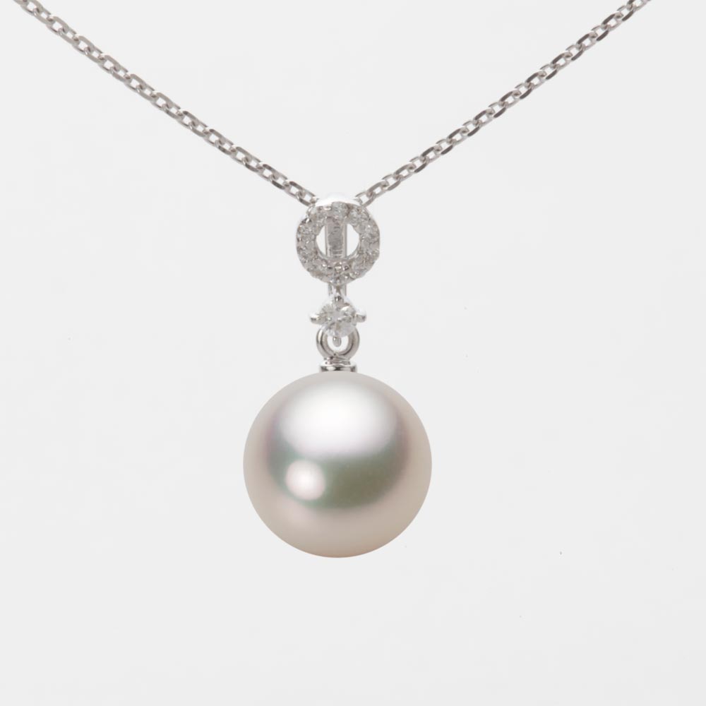 9.0mmアコヤ真珠ペンダント（シャンパンホワイト）