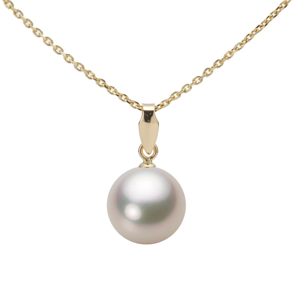 9.0mmアコヤ真珠ペンダント （シャンパンホワイト）