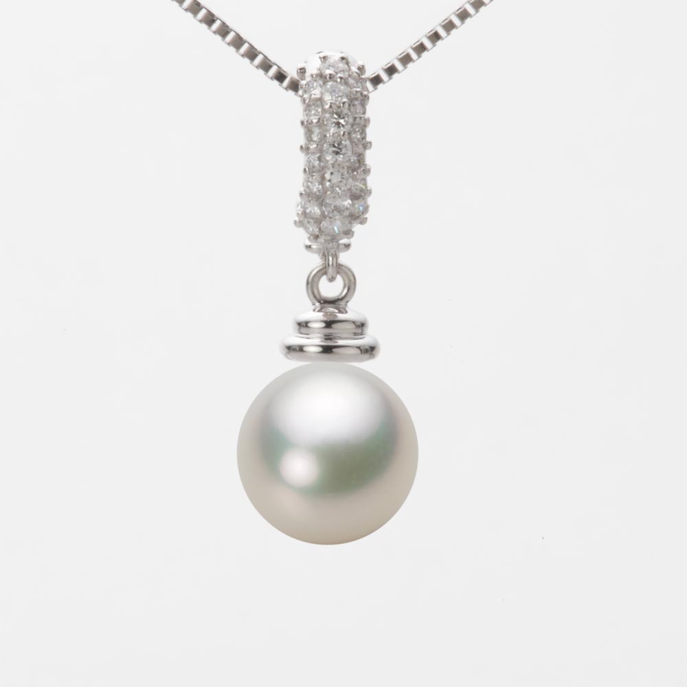 9.0mmアコヤ真珠ペンダント（ナチュラルホワイト）