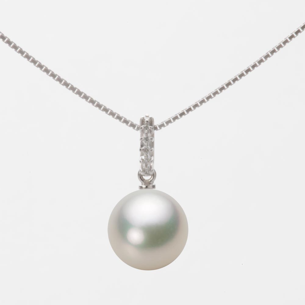 9.0mmアコヤ真珠ペンダント（ナチュラルホワイト）