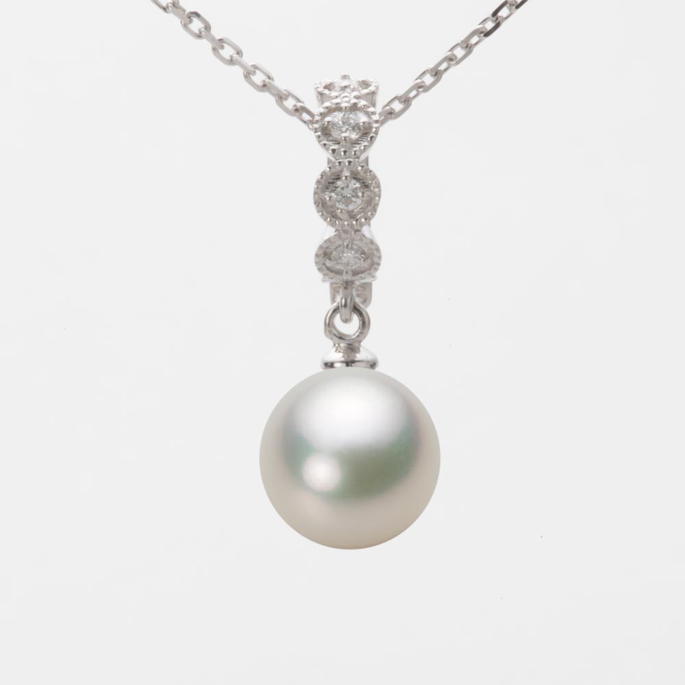 9.0mmアコヤ真珠ペンダント（ナチュラルホワイト）