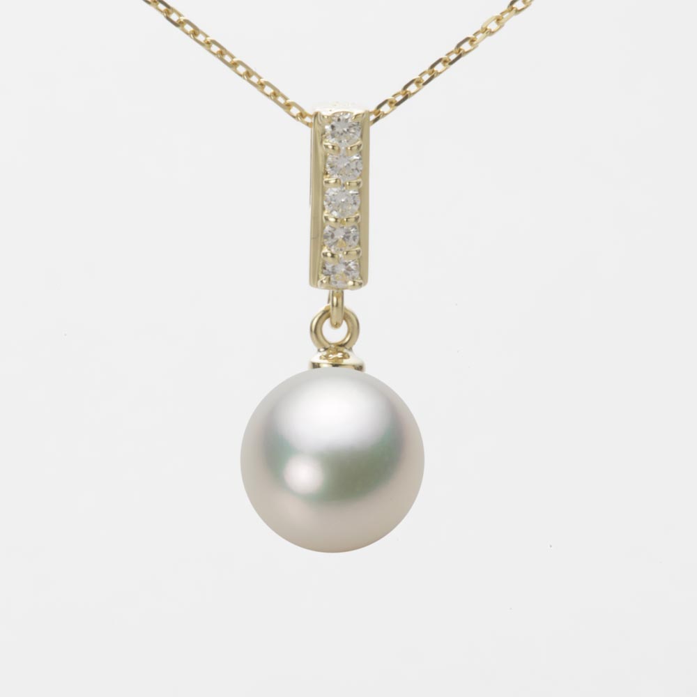 9.0mmアコヤ真珠ペンダント（ナチュラルホワイト）