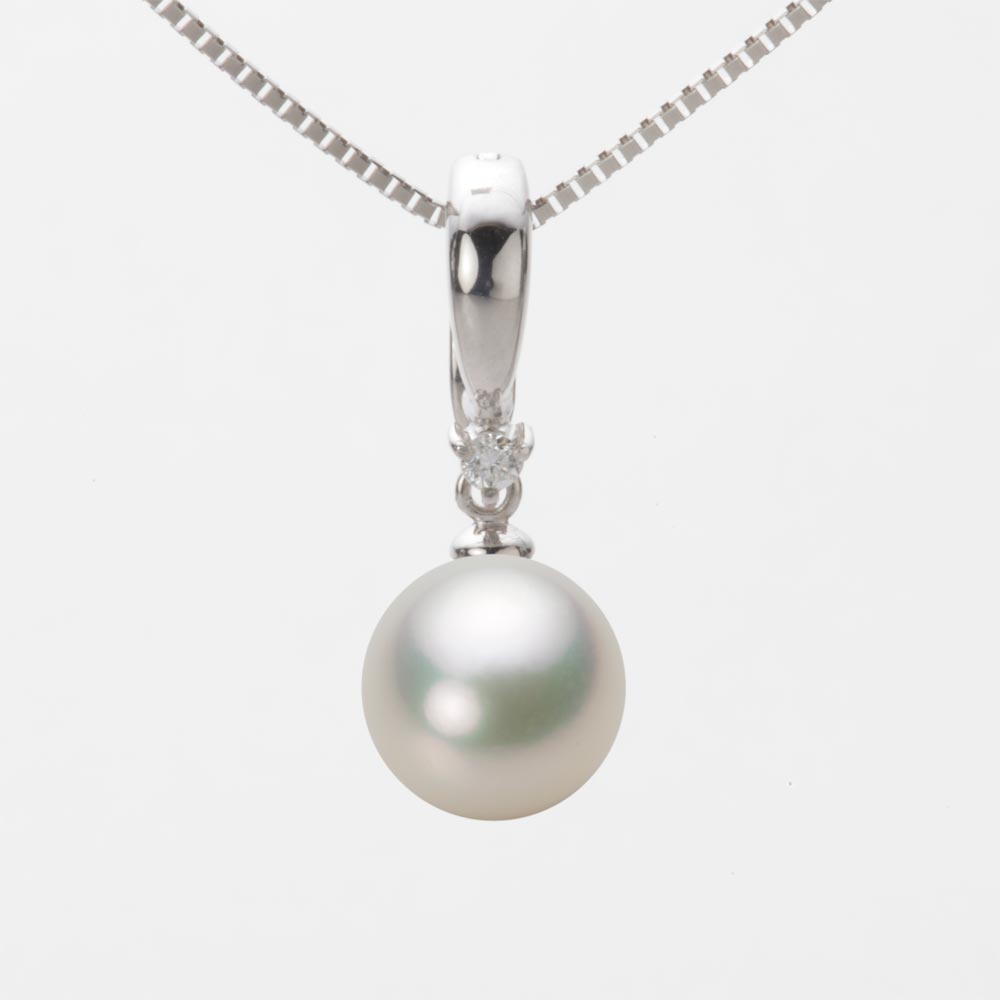 9.0mmアコヤ真珠ペンダント（ナチュラルホワイト）