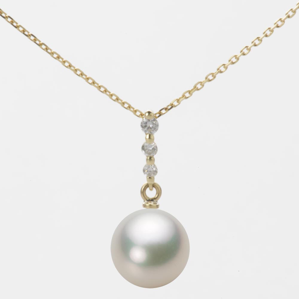 9.0mmアコヤ真珠ペンダント（ナチュラルホワイト）