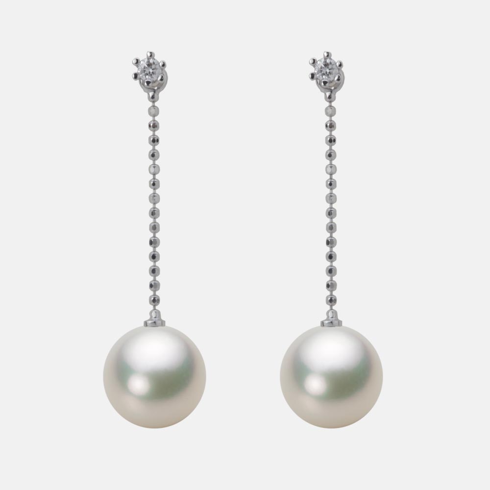 9.0mmアコヤ真珠ピアス（ナチュラルホワイト）