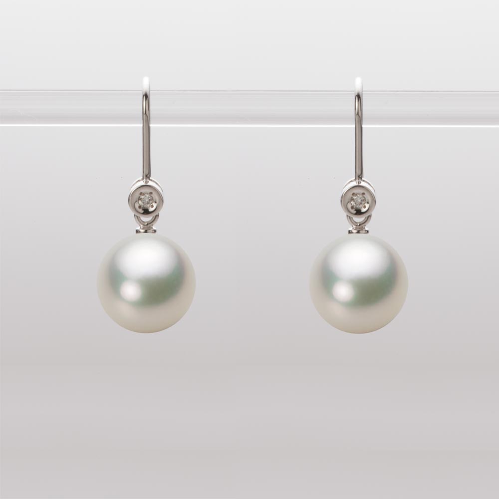 9.0mmアコヤ真珠ピアス（ナチュラルホワイト）