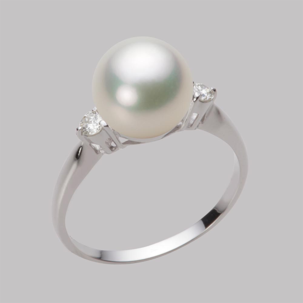 9.0mmアコヤ真珠リング（ナチュラルホワイト）