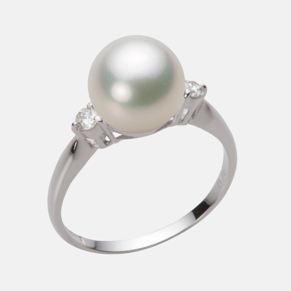 9.0mmアコヤ真珠リング（ナチュラルホワイト）