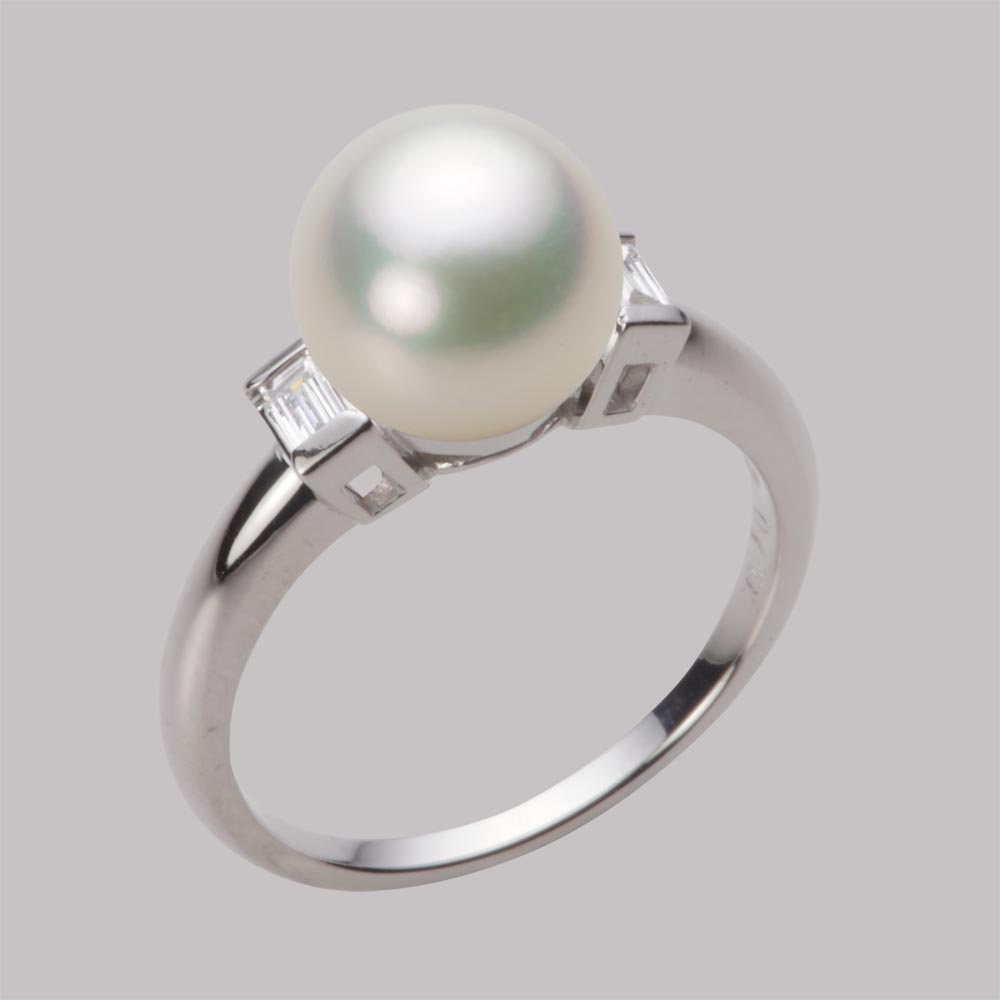 9.0mmアコヤ真珠リング（ナチュラルホワイト）