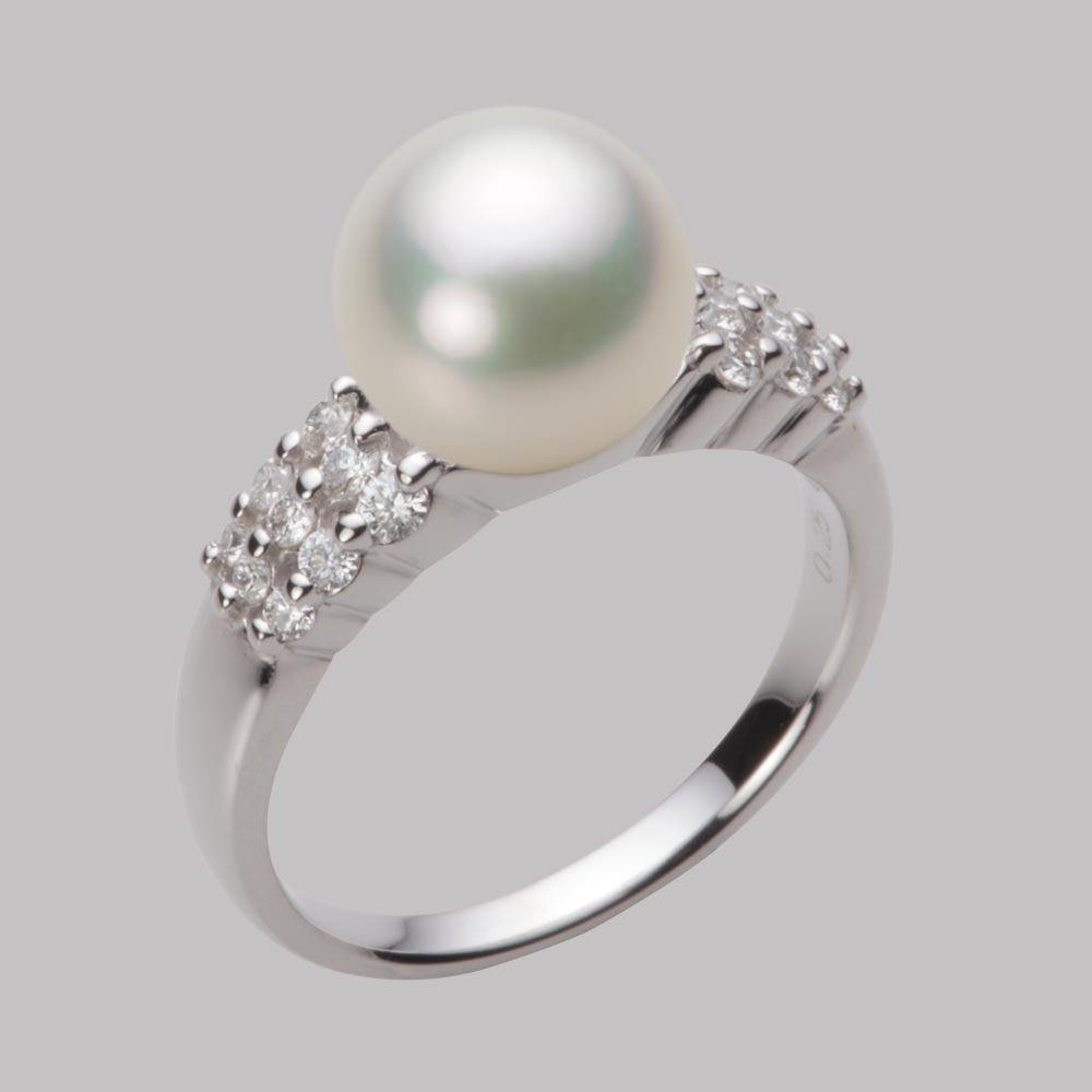 9.0mmアコヤ真珠リング（ナチュラルホワイト）