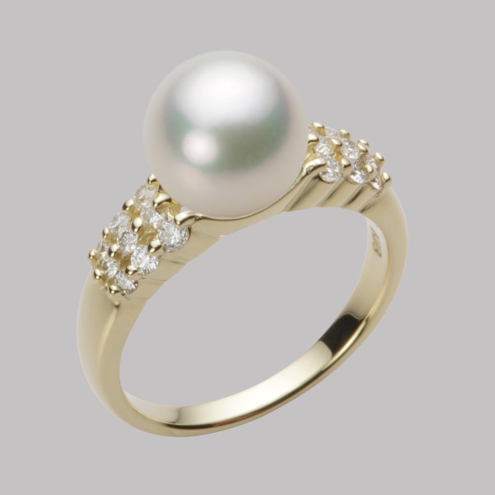 9.0mmアコヤ真珠リング（ナチュラルホワイト）