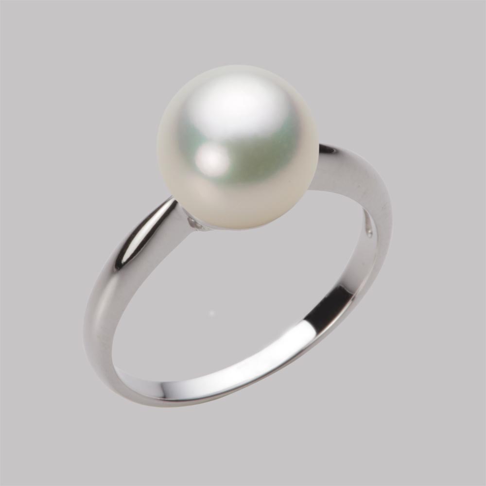 9.0mmアコヤ真珠リング（ナチュラルホワイト）