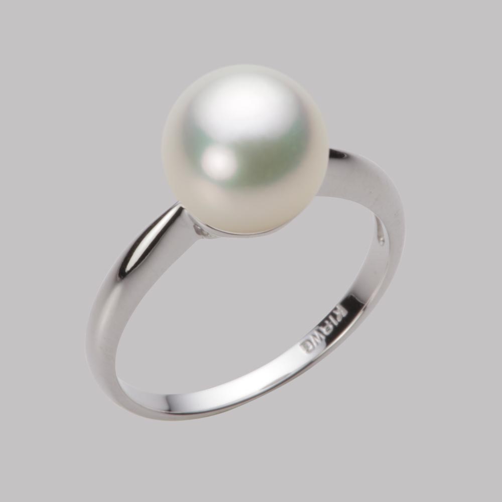 9.0mmアコヤ真珠リング（ナチュラルホワイト）