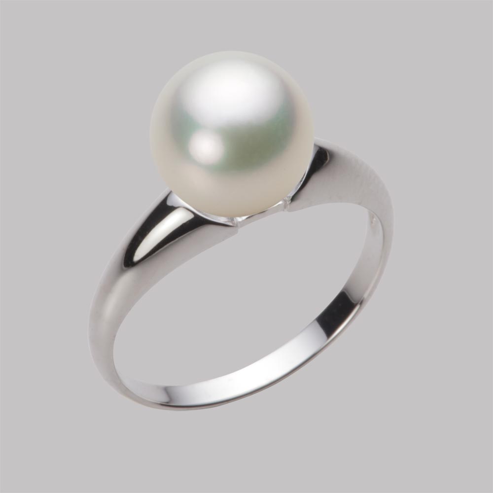 9.0mmアコヤ真珠リング（ナチュラルホワイト）