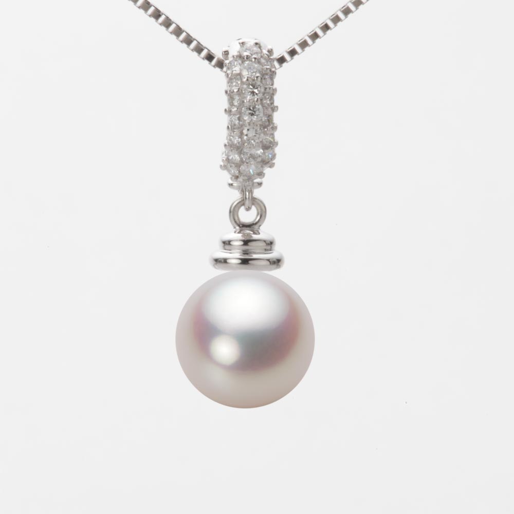 9.0mmアコヤ真珠ペンダント（ホワイトピンク・ロゼ）