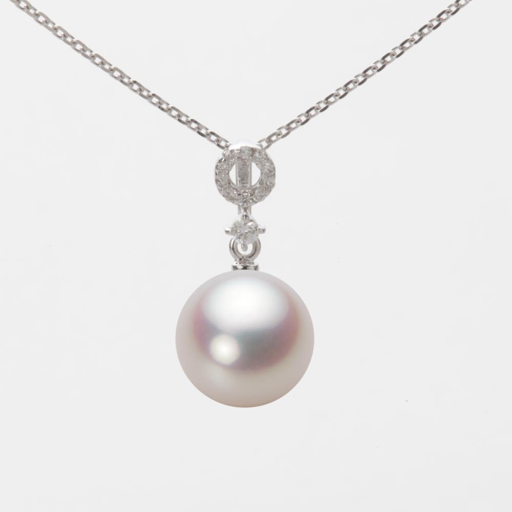 9.0mmアコヤ真珠ペンダント（ホワイトピンク・ロゼ）