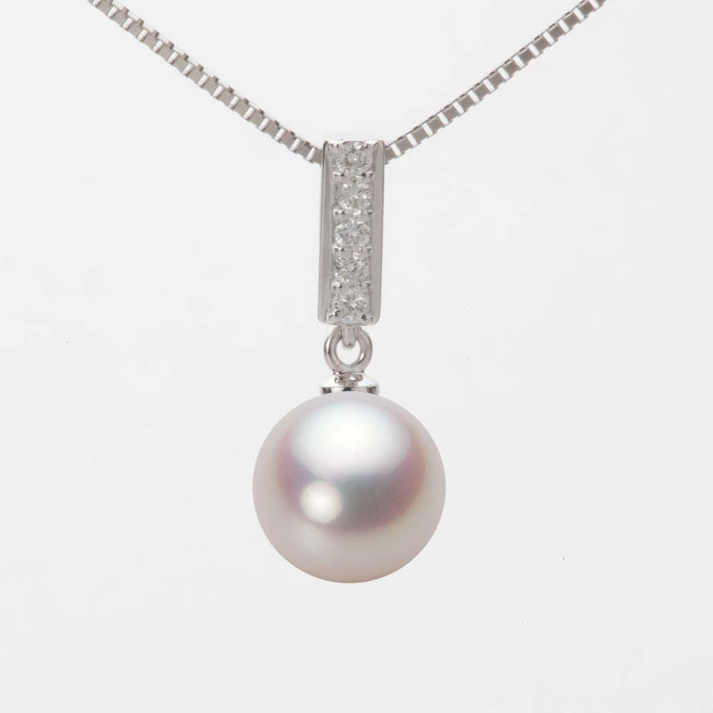 9.0mmアコヤ真珠ペンダント（ホワイトピンク・ロゼ）