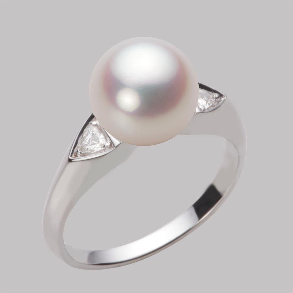 9.0mmアコヤ真珠リング（ホワイトピンク・ロゼ）