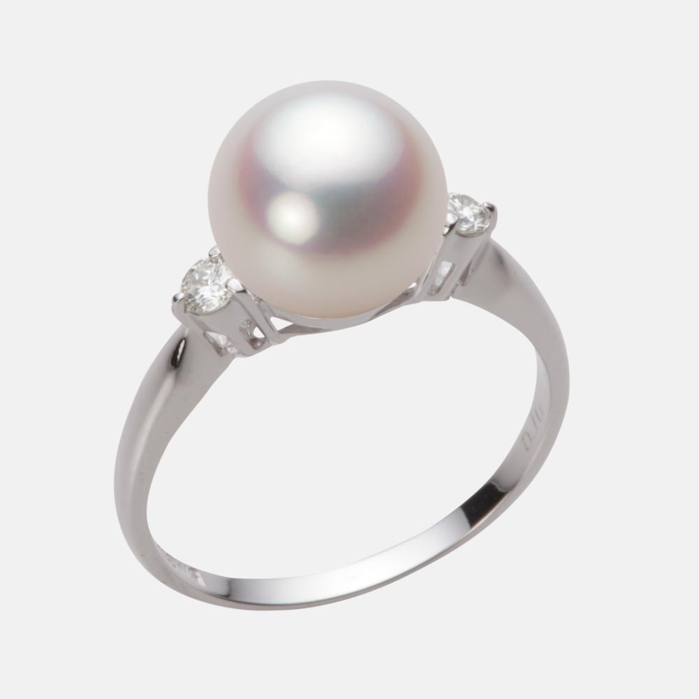9.0mmアコヤ真珠リング（ホワイトピンク・ロゼ）