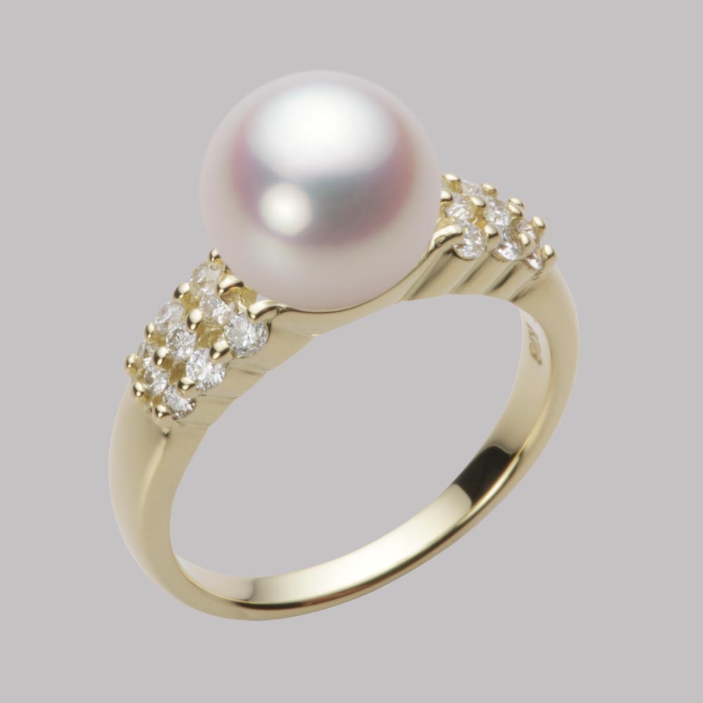 9.0mmアコヤ真珠リング（ホワイトピンク・ロゼ）