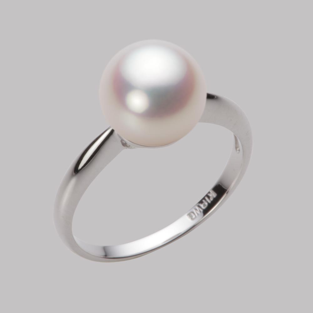 9.0mmアコヤ真珠リング（ホワイトピンク・ロゼ）