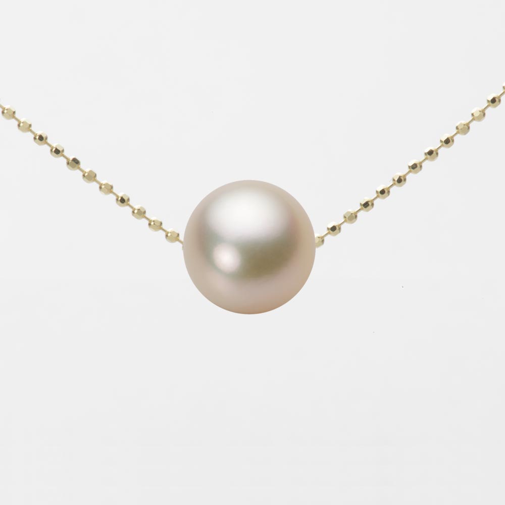 9.0mmアコヤ真珠ペンダント （シャンパンゴールド）