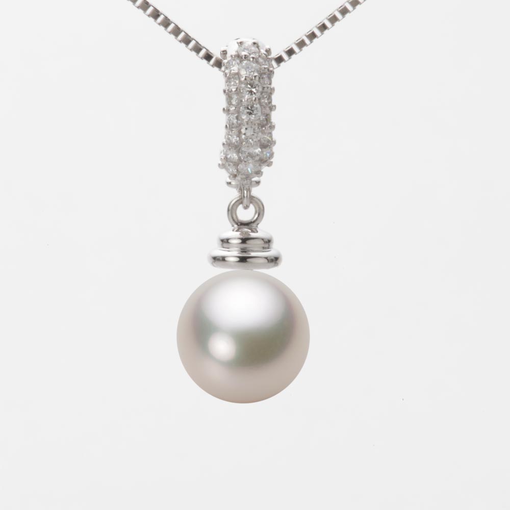 9.0mmアコヤ真珠ペンダント（シャンパンホワイト）