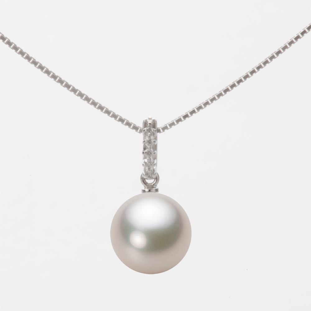 9.0mmアコヤ真珠ペンダント（シャンパンホワイト）