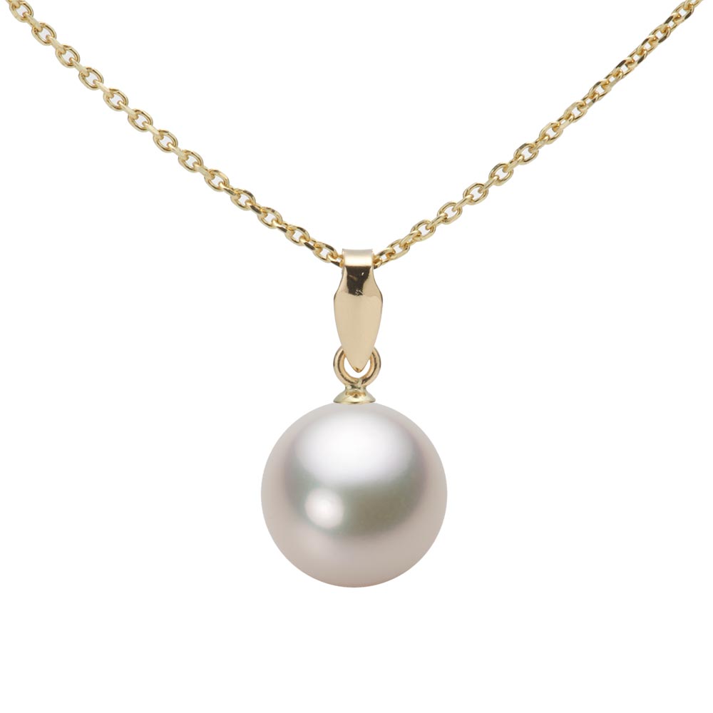 9.0mmアコヤ真珠ペンダント （シャンパンホワイト）