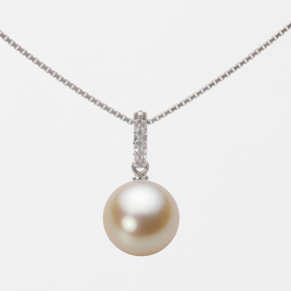 9.0mmアコヤ真珠ペンダント（ナチュラルゴールド）