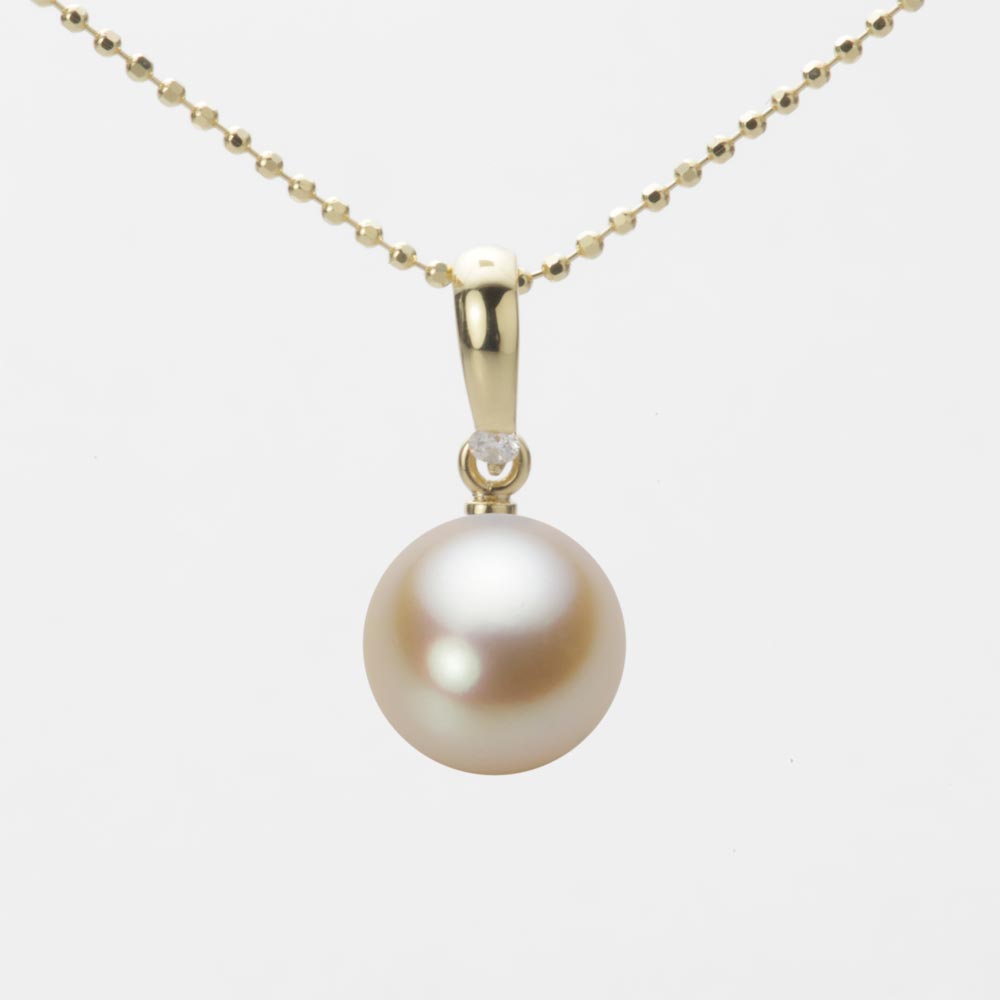9.0mmアコヤ真珠ペンダント（ナチュラルゴールド）