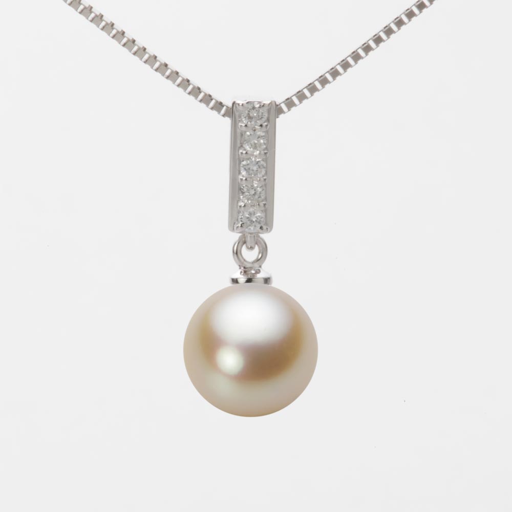 9.0mmアコヤ真珠ペンダント（ナチュラルゴールド）