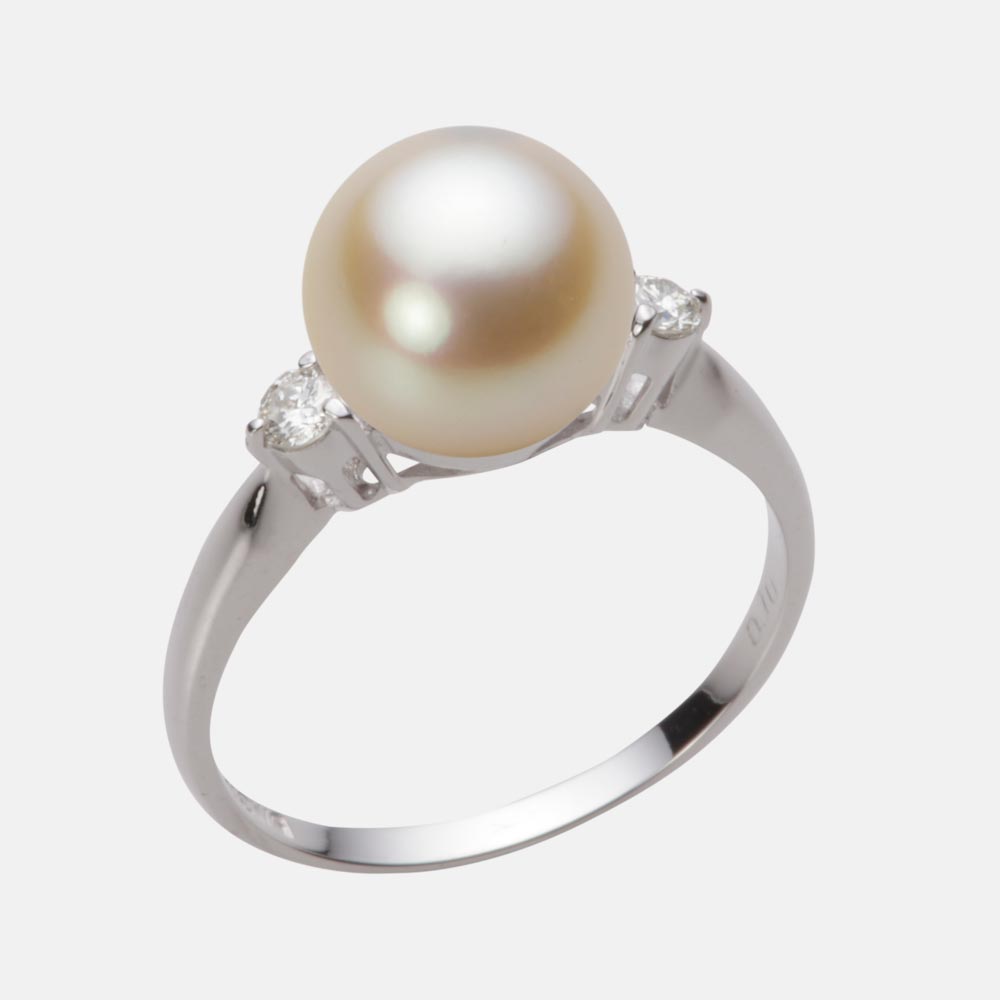 9.0mmアコヤ真珠リング（ナチュラルゴールド）