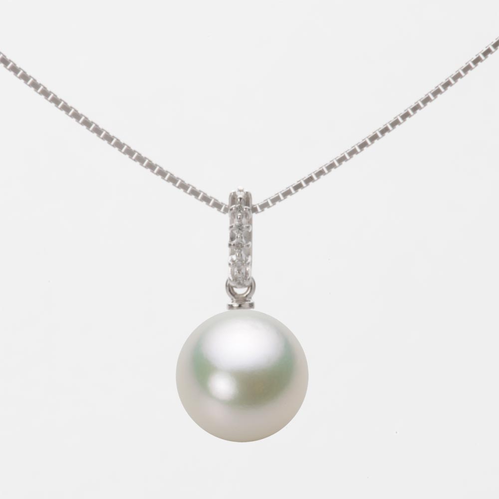 9.0mmアコヤ真珠ペンダント（ナチュラルホワイト）