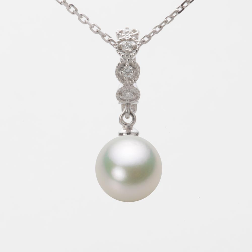 9.0mmアコヤ真珠ペンダント（ナチュラルホワイト）