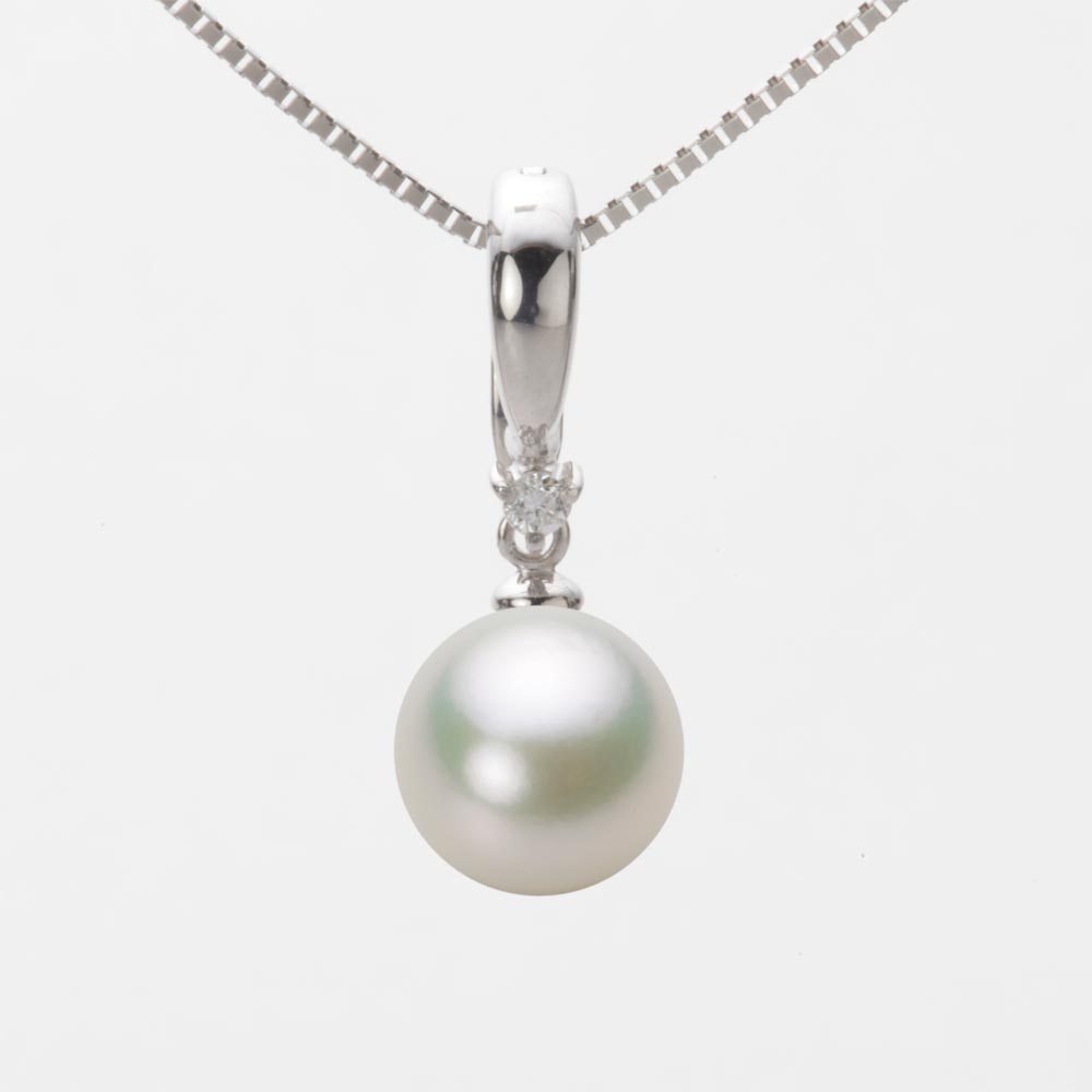 9.0mmアコヤ真珠ペンダント（ナチュラルホワイト）