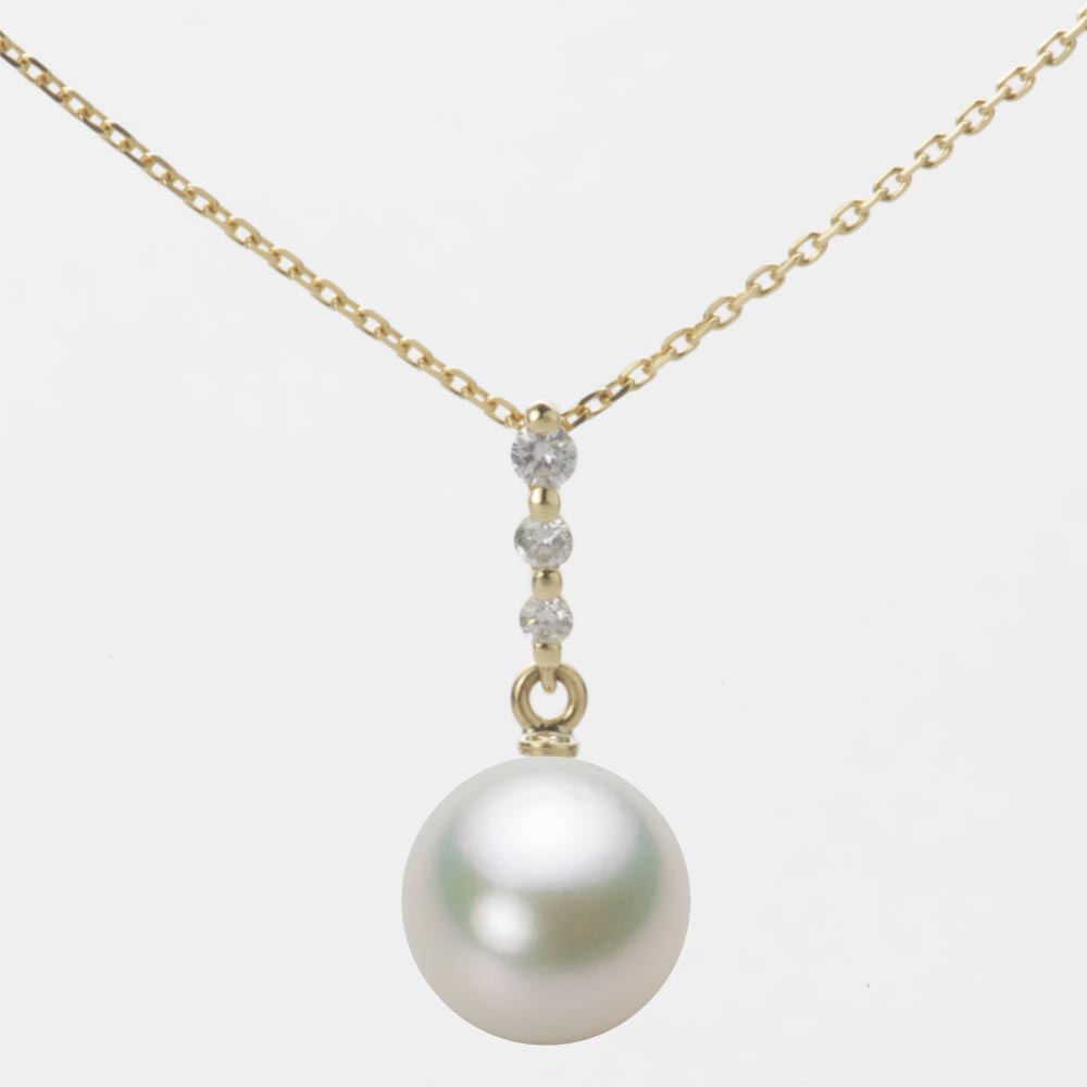 9.0mmアコヤ真珠ペンダント（ナチュラルホワイト）