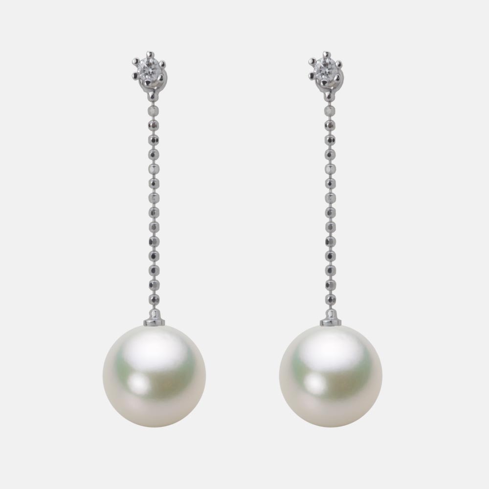 9.0mmアコヤ真珠ピアス（ナチュラルホワイト）