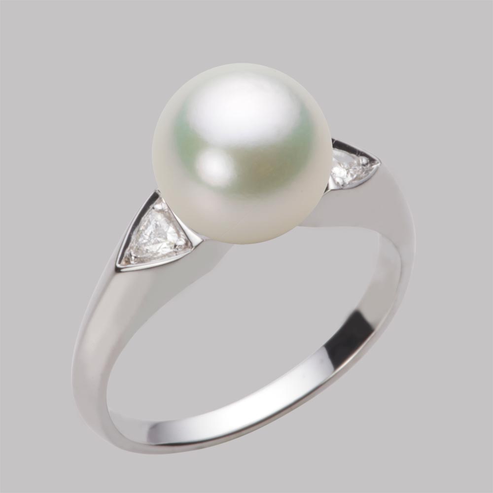 9.0mmアコヤ真珠リング（ナチュラルホワイト）