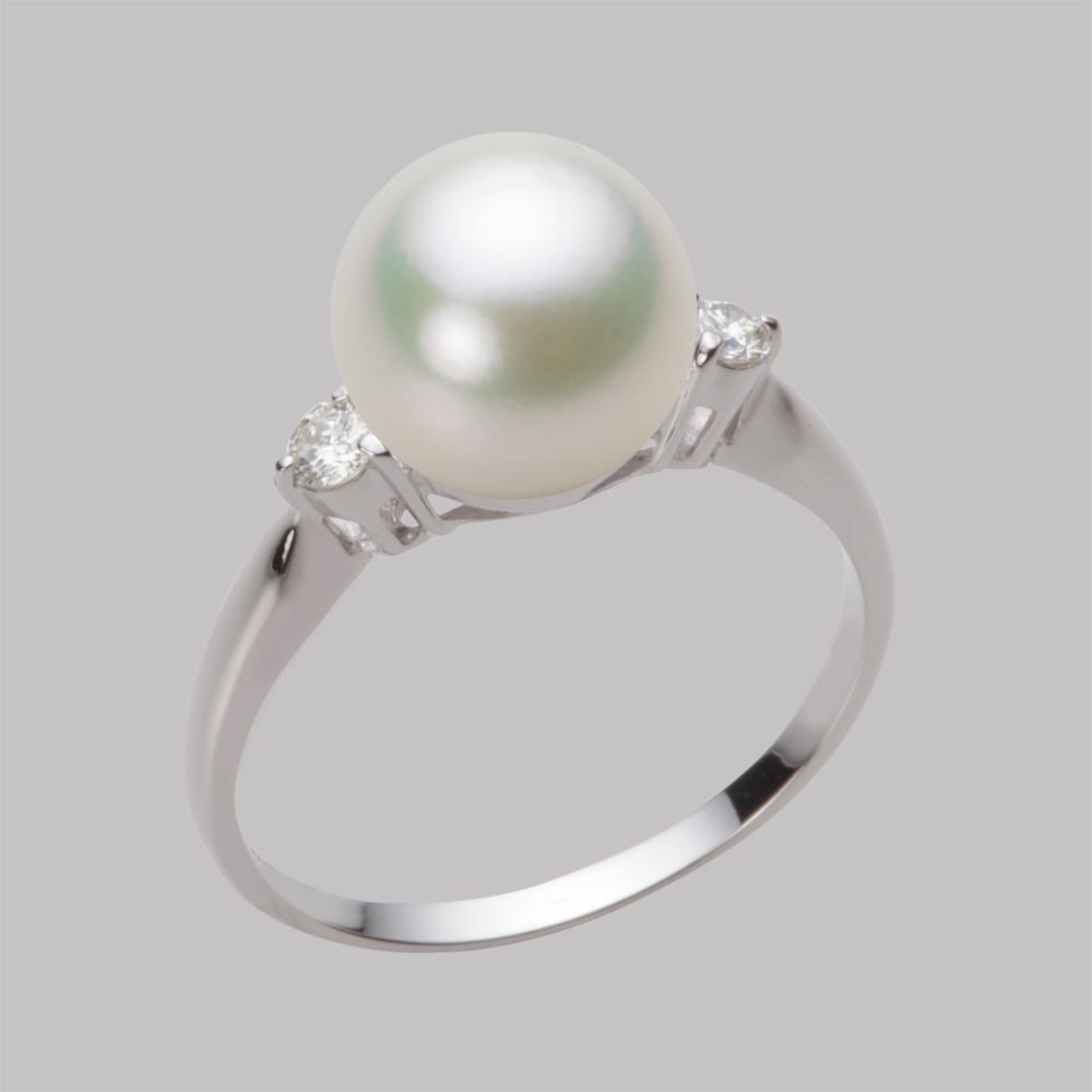 9.0mmアコヤ真珠リング（ナチュラルホワイト）