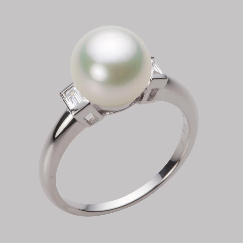 9.0mmアコヤ真珠リング（ナチュラルホワイト）