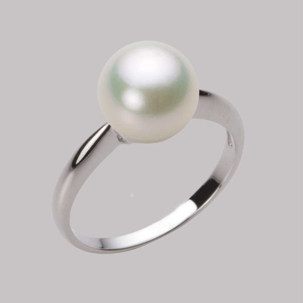 9.0mmアコヤ真珠リング（ナチュラルホワイト）