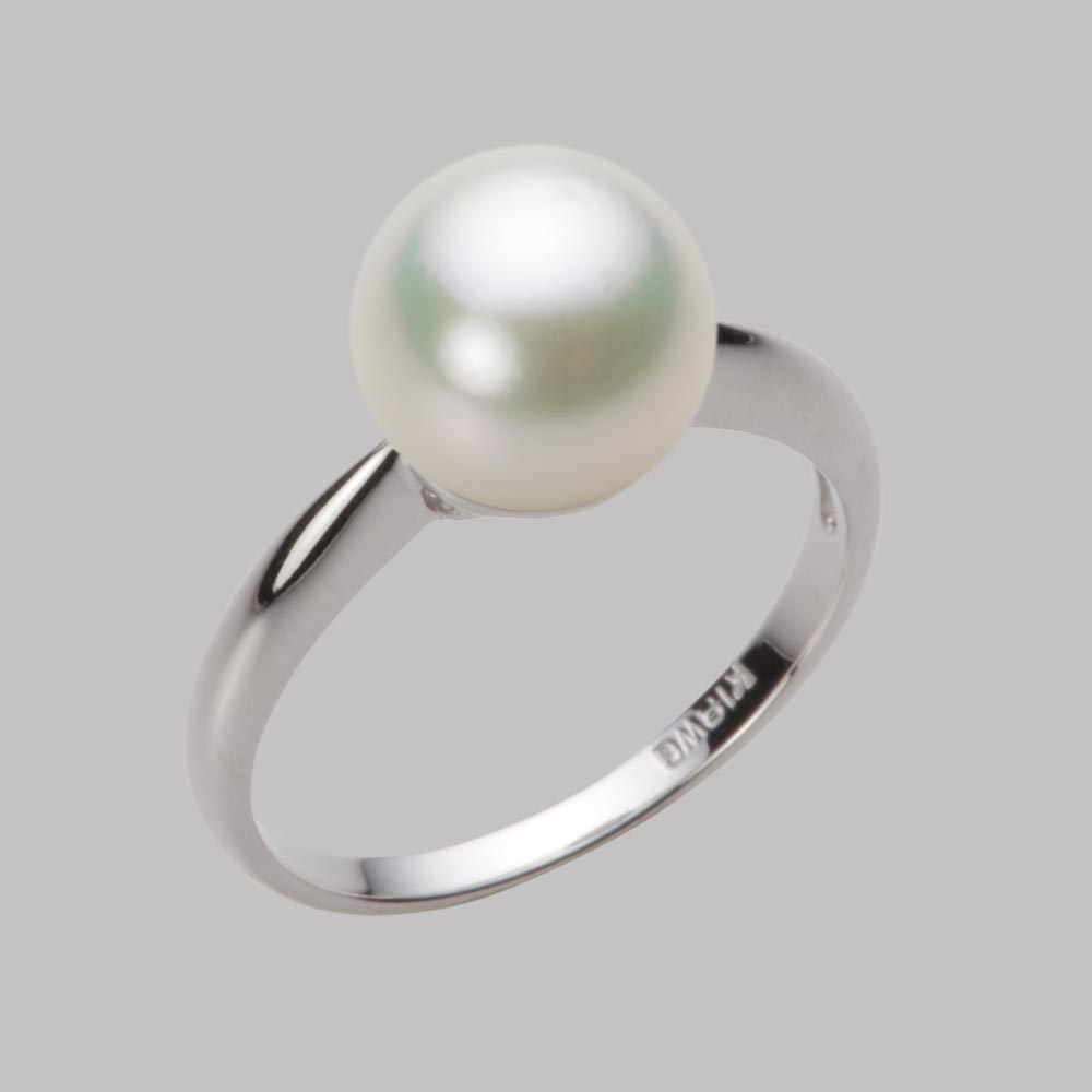 9.0mmアコヤ真珠リング（ナチュラルホワイト）