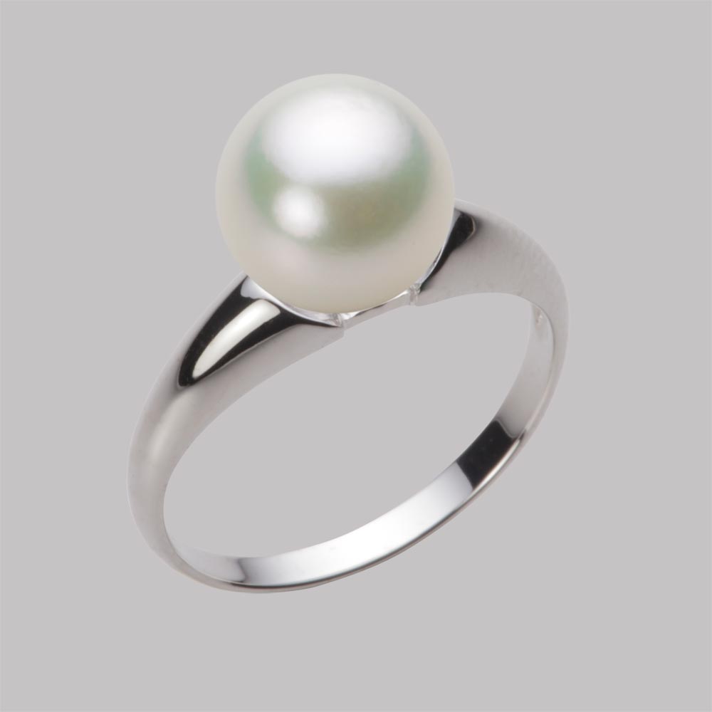 9.0mmアコヤ真珠リング（ナチュラルホワイト）