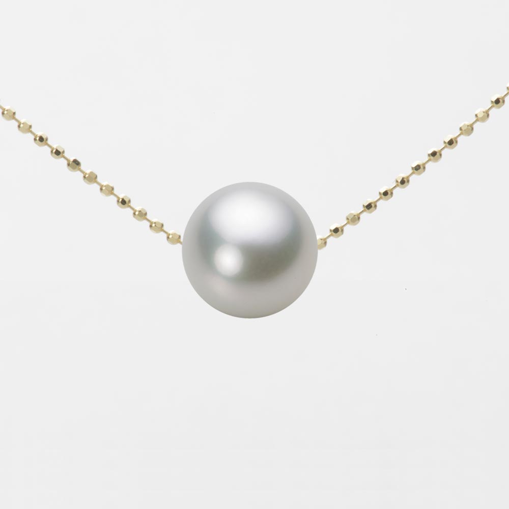 9.0mmアコヤ真珠ペンダント （シルバーグレー）