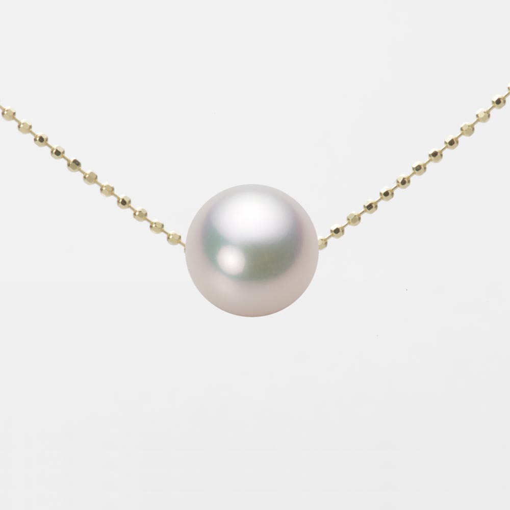 9.0mmアコヤ真珠ペンダント （ホワイトピンク・マリン）