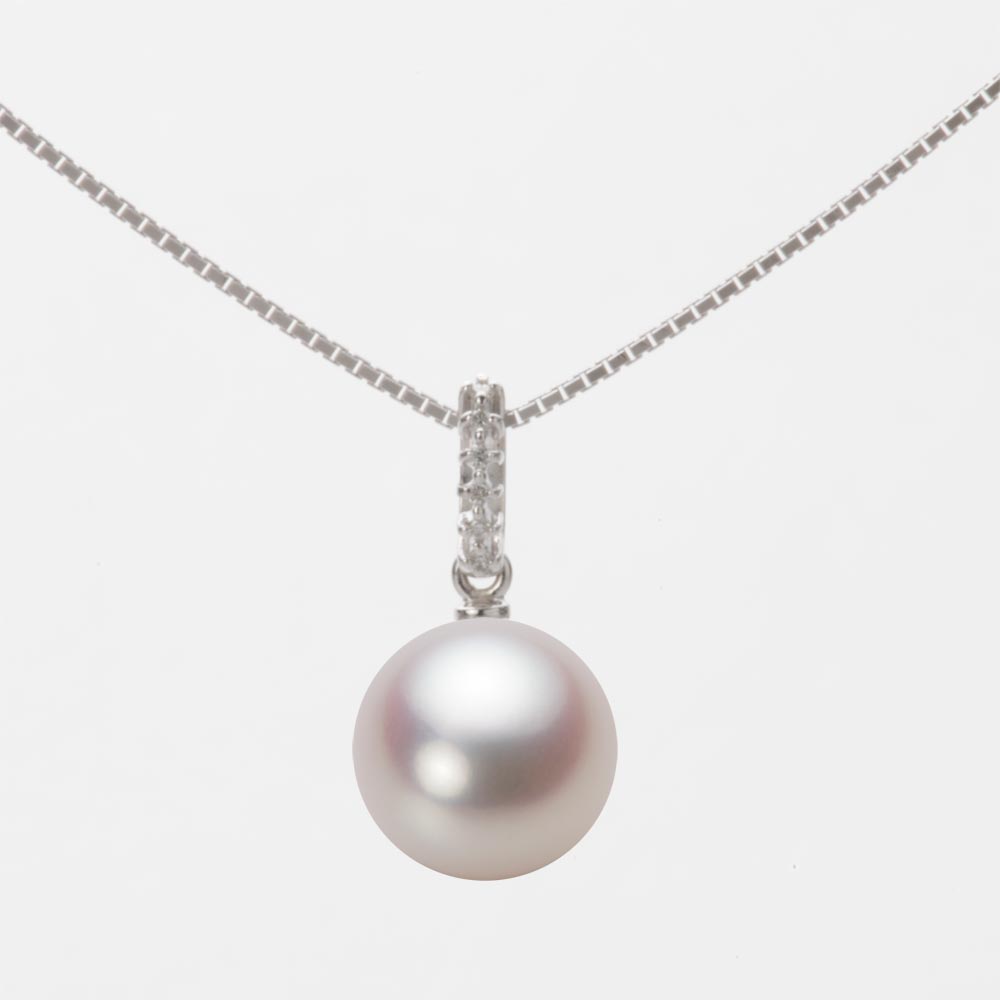 9.0mmアコヤ真珠ペンダント（ホワイトピンク・ロゼ）