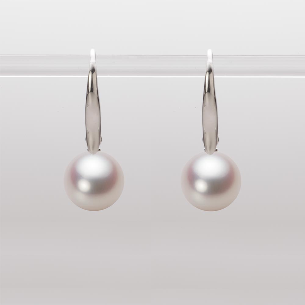 9.0mmアコヤ真珠ピアス（ホワイトピンク・ロゼ）